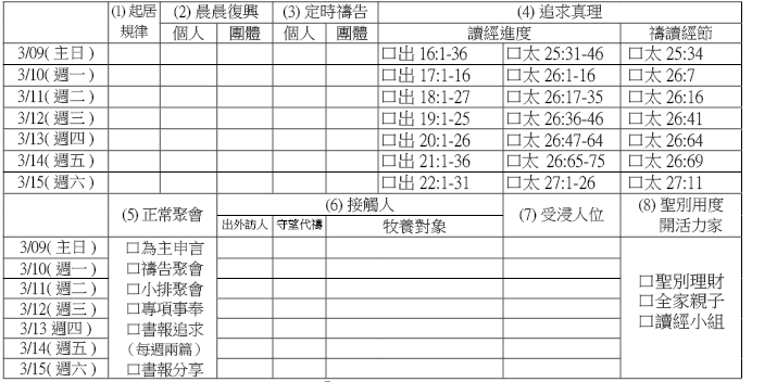 0309神人生活操練表擷取