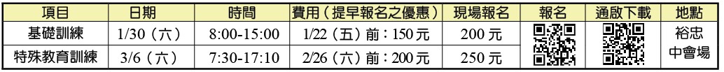 生命教育培訓報名表