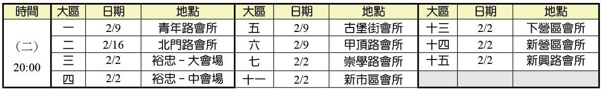 二月集中禱告