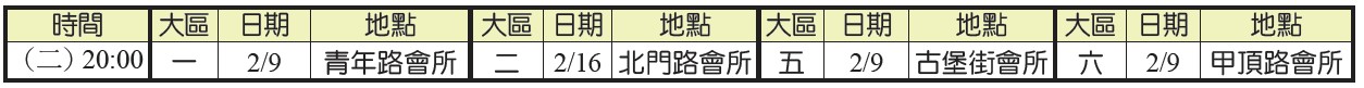 二月集中禱告