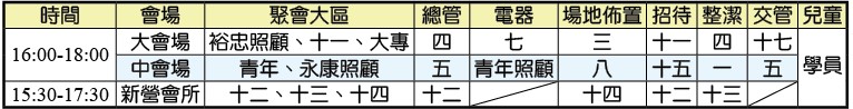 神人生活操練表