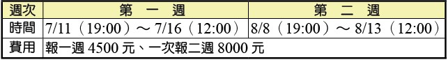 全台暑期聖經研讀班