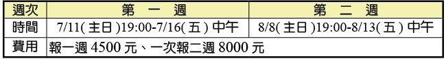 全台暑期聖經研讀班