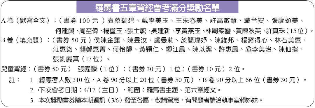 獎勵名單