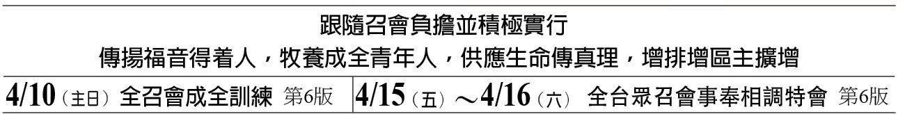 近期行事曆