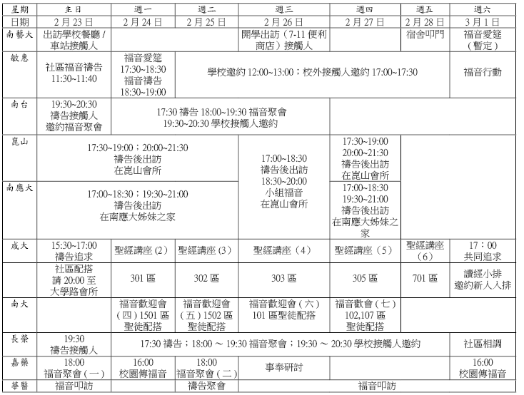 大專福音節期20140223