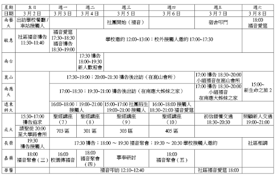 大專福音節期201403